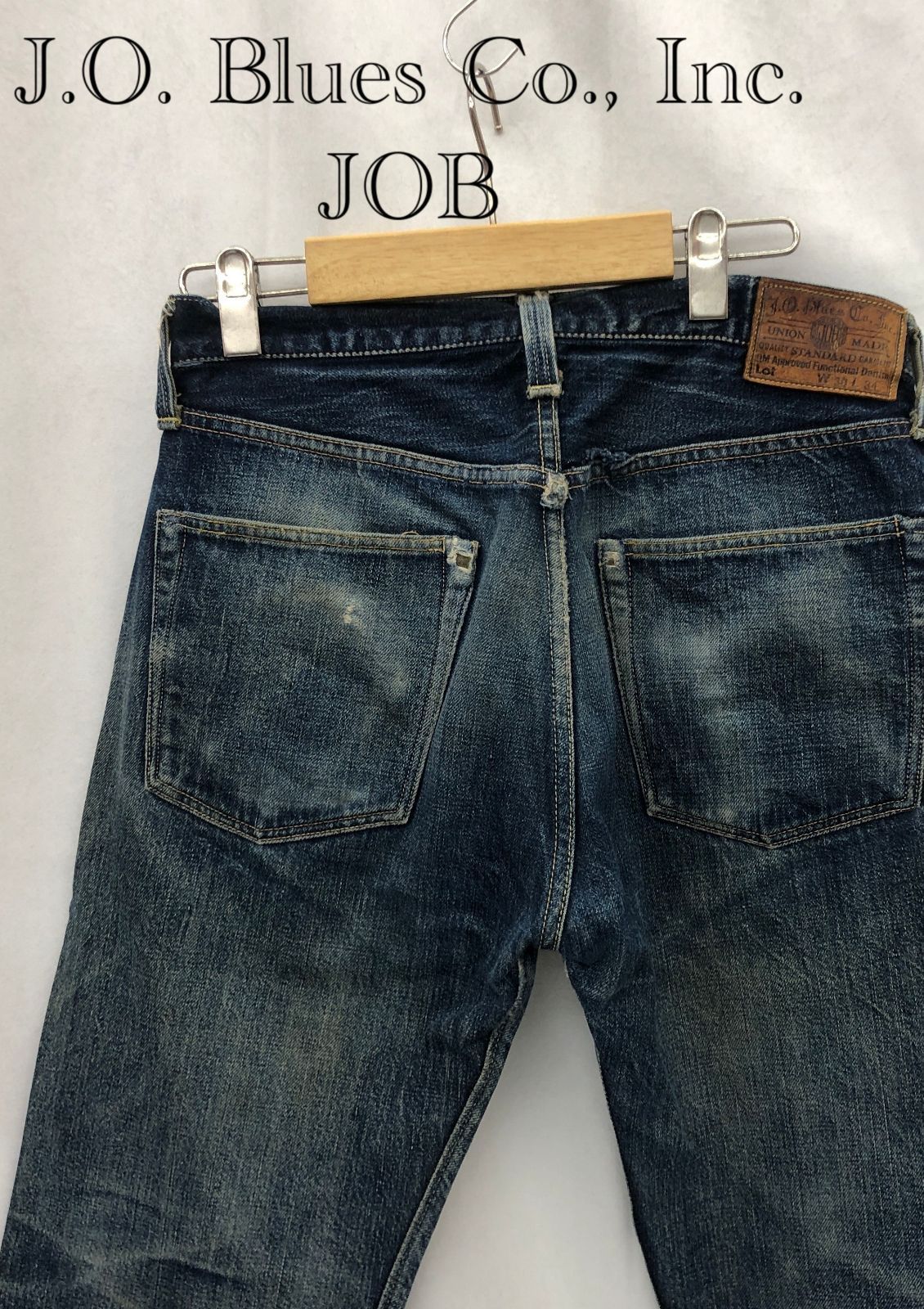 J.O.Blues.Co.lnc JOB314 デニム ストレートパンツ インディゴ コットン 100％ W30 L34 インディゴ メンズ ファッション_25523