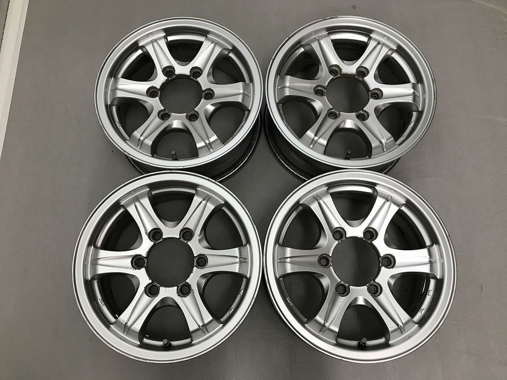 ◎希少 キャラバンサイズ 小傷 15inc 6.5J +44 139.7/6H φ110mm 即納 個人宅OK 4本 検) NV350 E25 E26 ハイエース レジアスエース