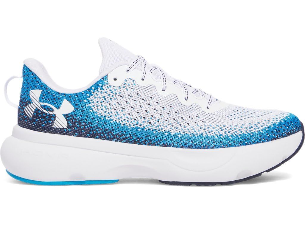 Under Armour メンズ インフィニットスニーカー, (108)ホワイト/エレクトリックブルー/ホワイト。, 26.5 cm [(108)ホワイト/エレクトリックブルー/ホワイト。] [26.5 cm]