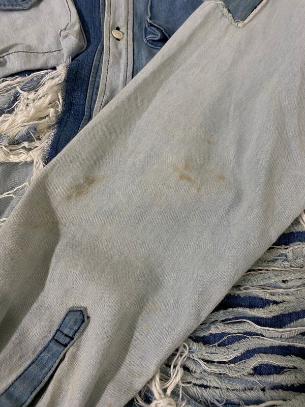 中古品】 NOZOMI ISHIGURO ノゾミイシグロ DENIM LONG SHIRT デニム 