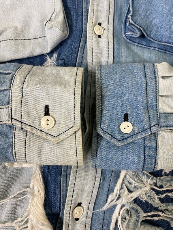 中古品】 NOZOMI ISHIGURO ノゾミイシグロ DENIM LONG SHIRT デニム