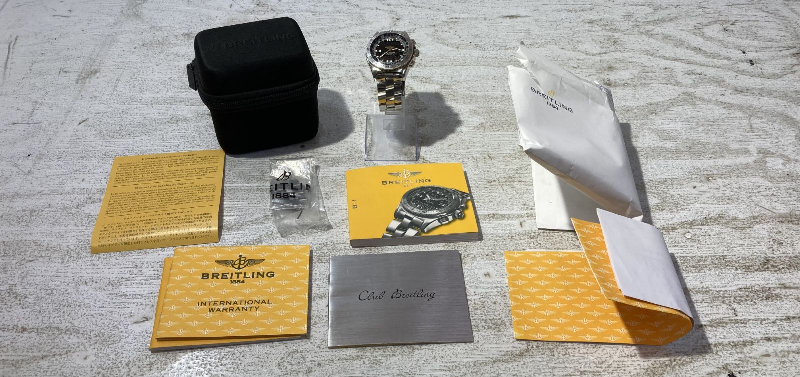 [紫波81-10-0612st] [併売] BREITLING ブライトリング A78362 クロノメーター クォーツ時計[中古] [メンズ]