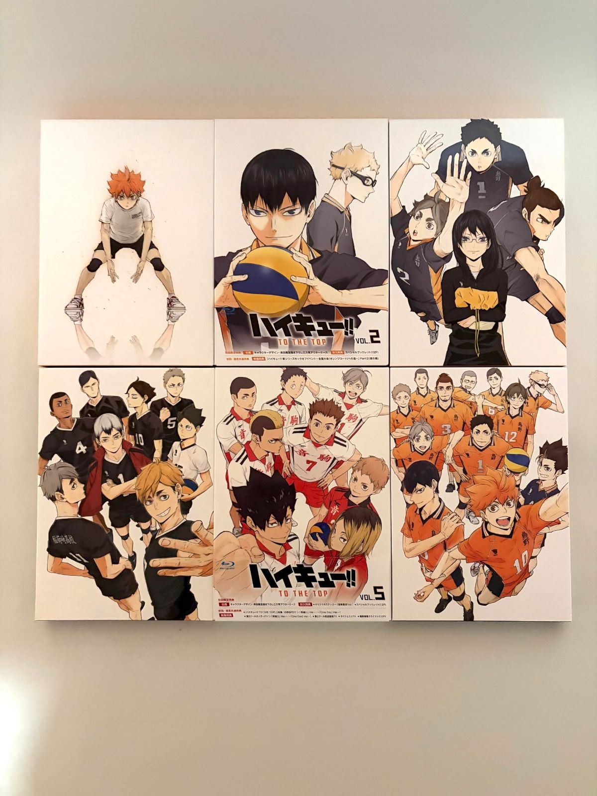 【Blu-ray】ハイキュー!! TO THE TOP 初回限定版 全6巻セット