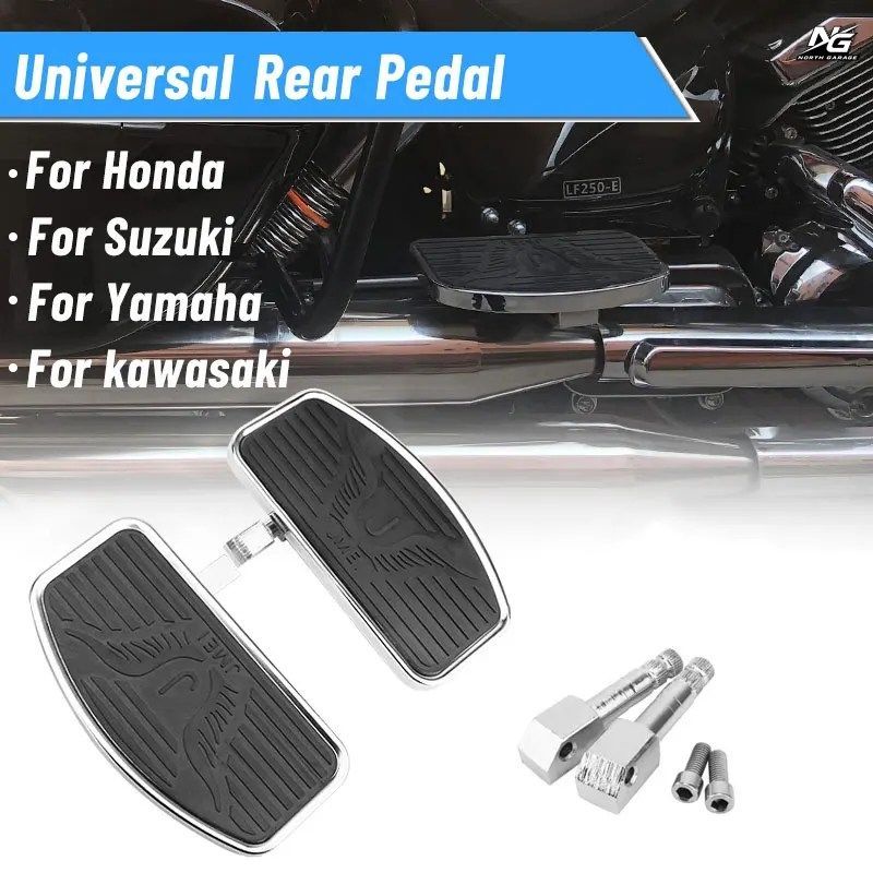 オートバイ後部座席用フットペグ/フロアボード カワサキ バルカン ホンダ OW ヤマハ