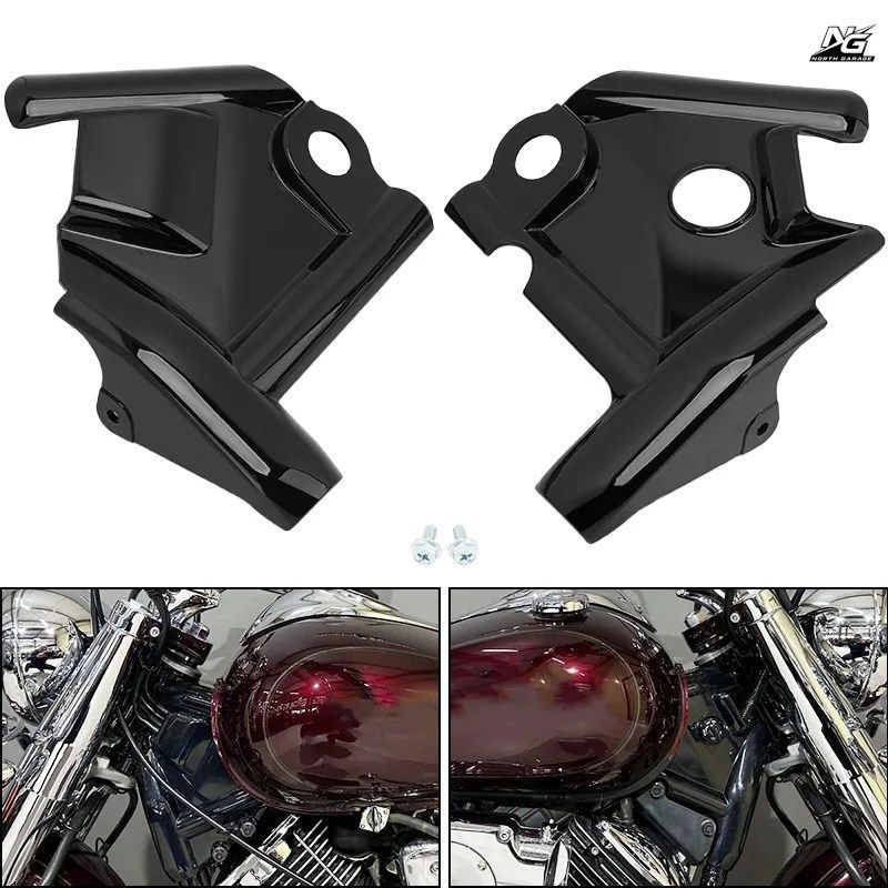オートバイ用フロントカウルネックカバーフレームカバーサイドフェアリングガード ヤマハ VSTAR XVS1100 1100 1999-2009