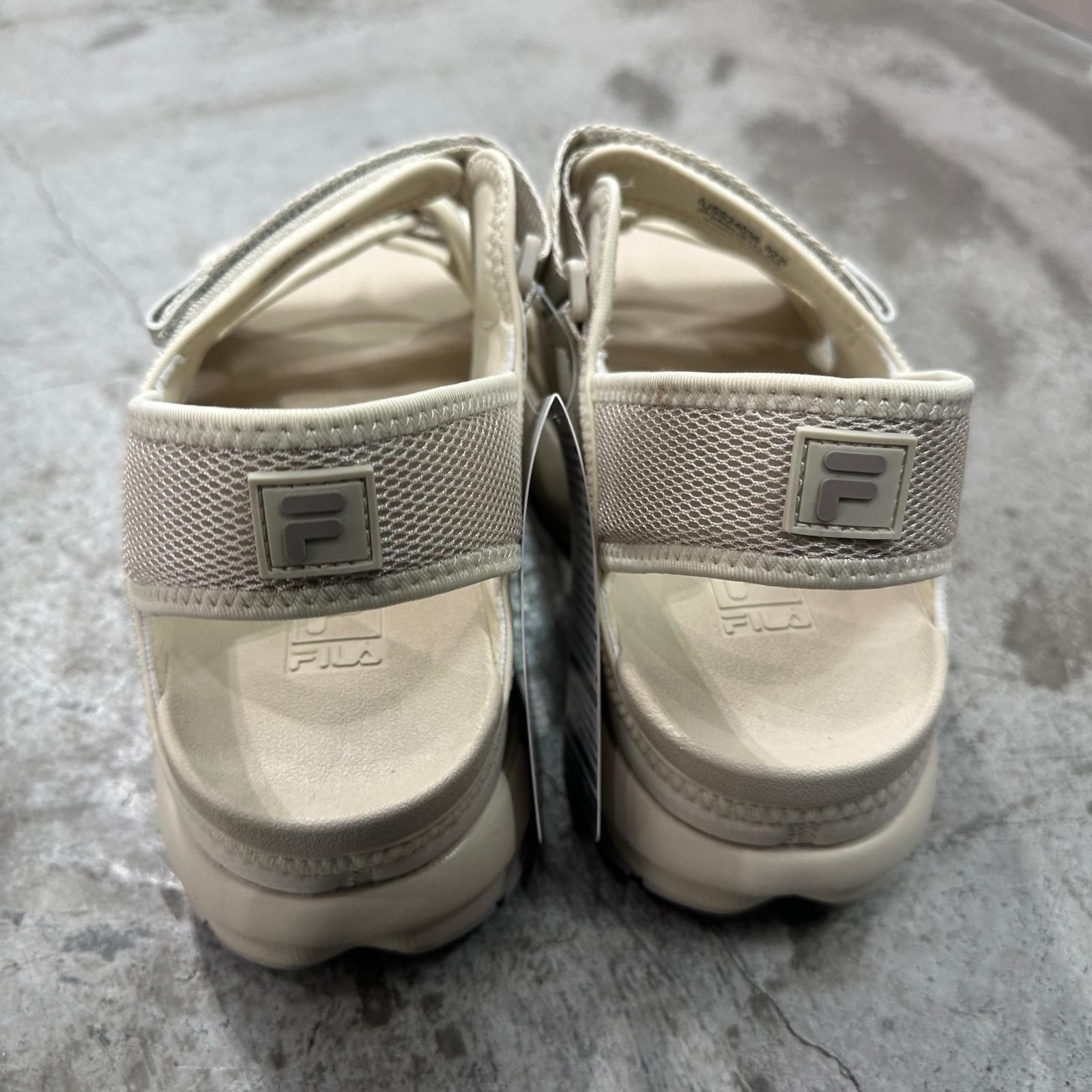 未使用 FILA DISRUPTOR SD PUFFY ディスラプターエスディーパフィー スポーツサンダル フィラ USS24036 ベージュ 28cm 16839M - メルカリ