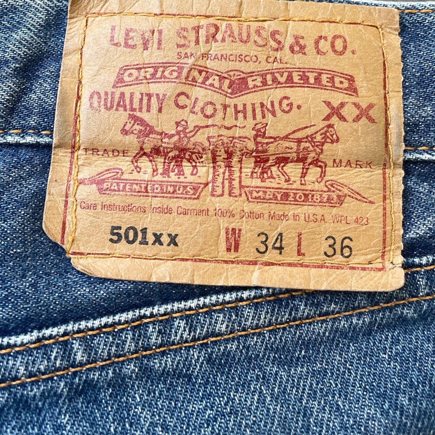 90s】Levi's 501xx デニムパンツ W34 L36 ヴィンテージ 501 - メルカリ