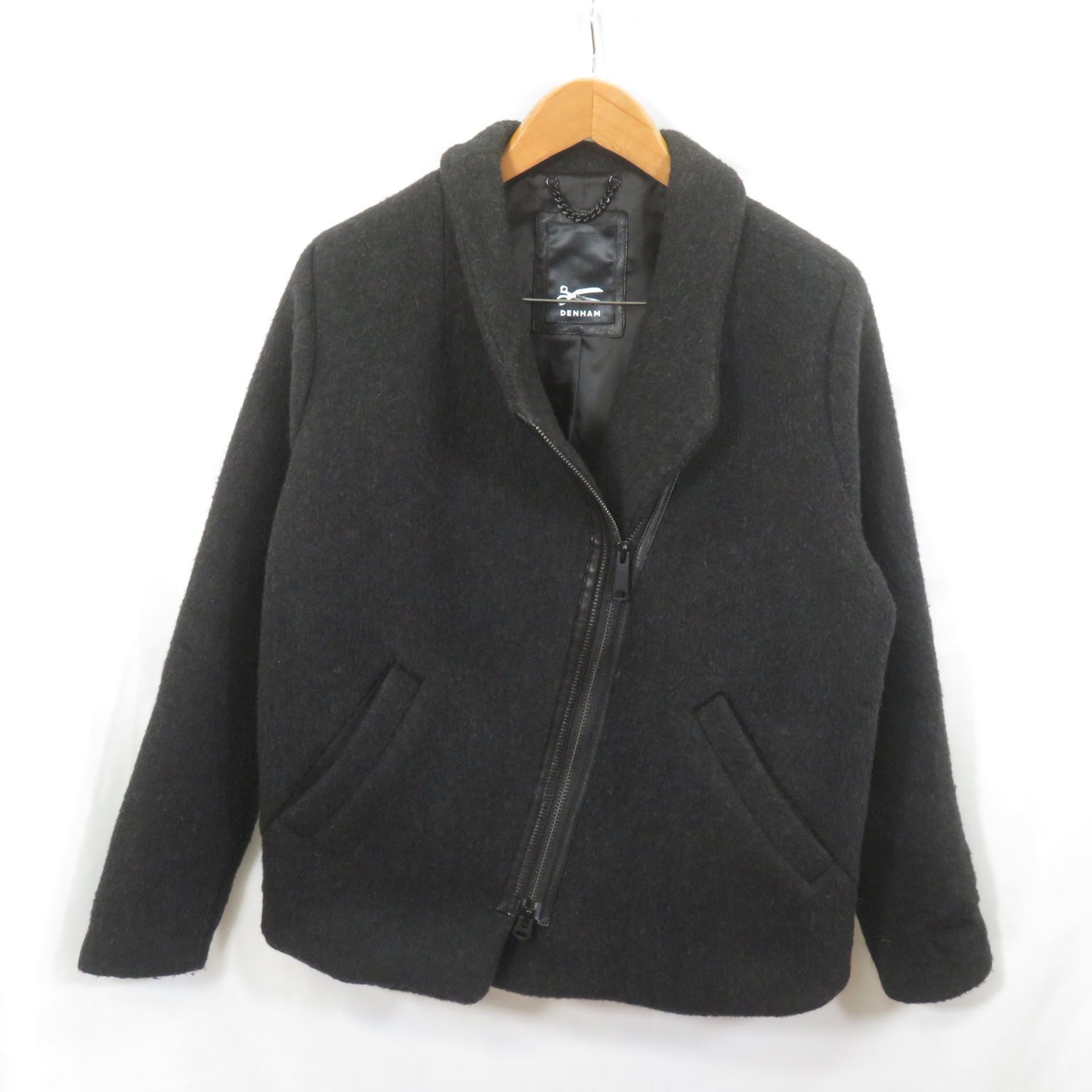 DENHAM JADE WOOL COAT ライダースジャケット