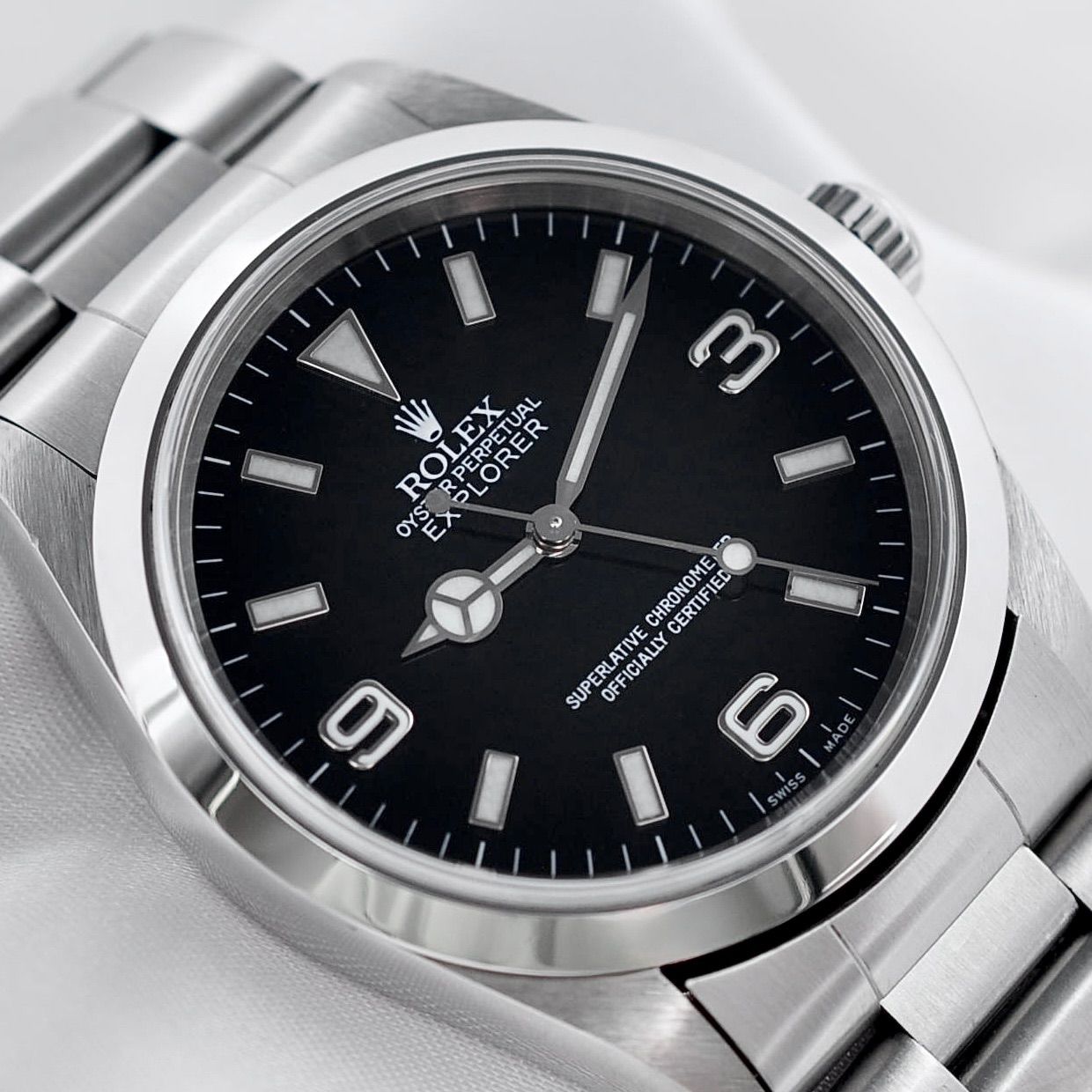 ROLEX ロレックス エクスプローラーⅠ 14270 ブラック文字盤 自動巻き W00242