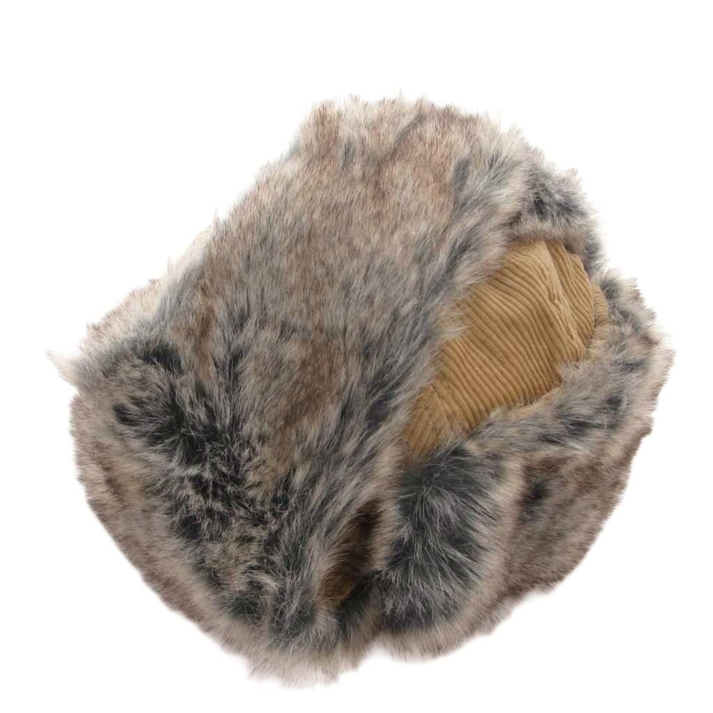 ニューエラ NEW ERA コーデュロイ フライトキャップ フェイクファー XL ベージュ /FF