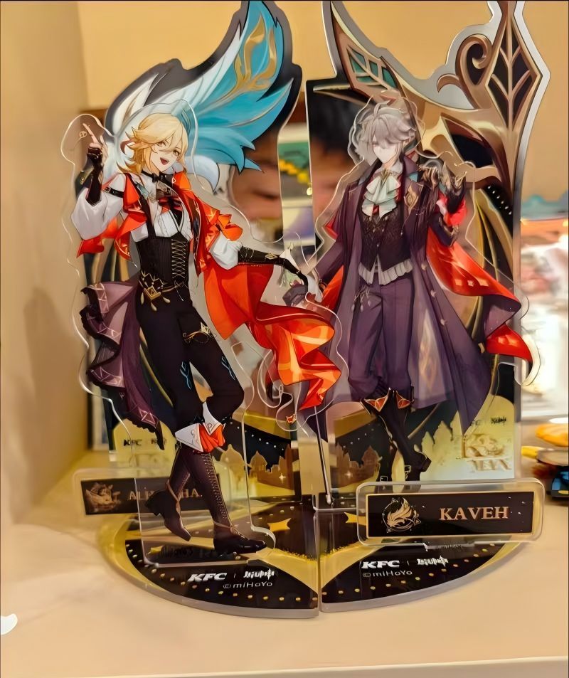 原神】カーヴェ アルハイゼン アクリルスタンド ケンタッキーコラボ 缶