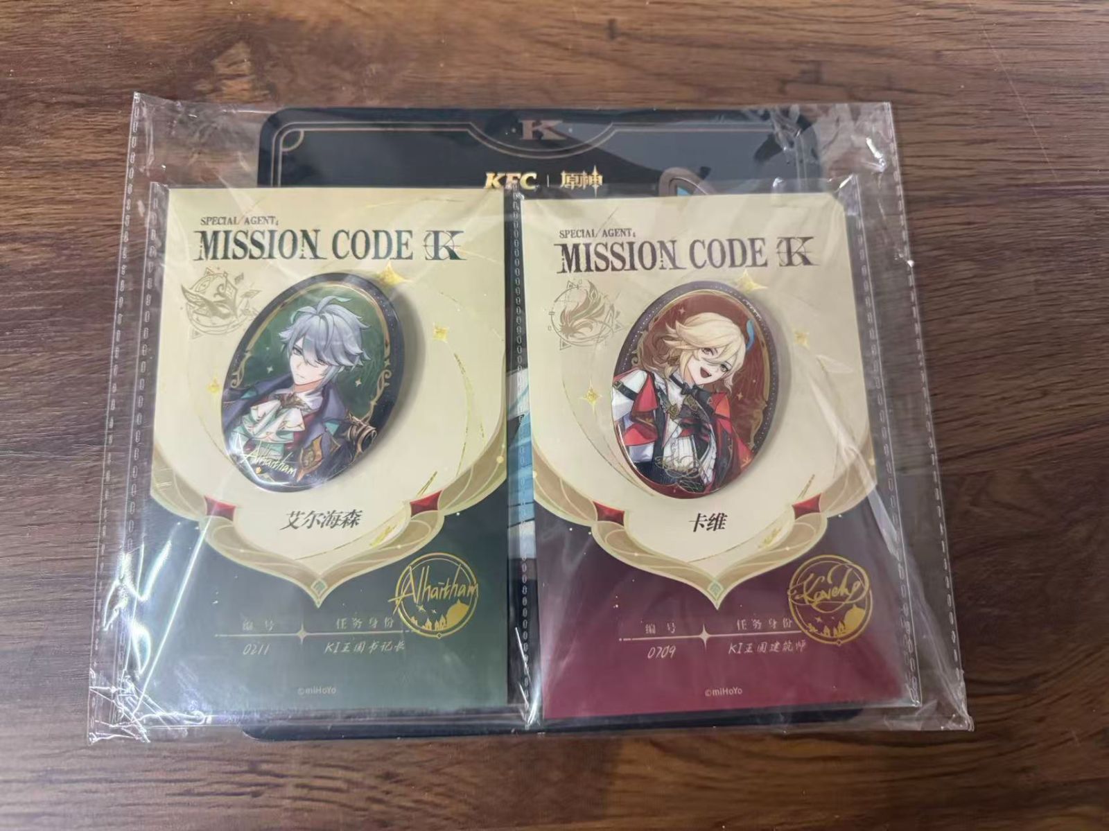 原神】カーヴェ アルハイゼン アクリルスタンド ケンタッキーコラボ 缶