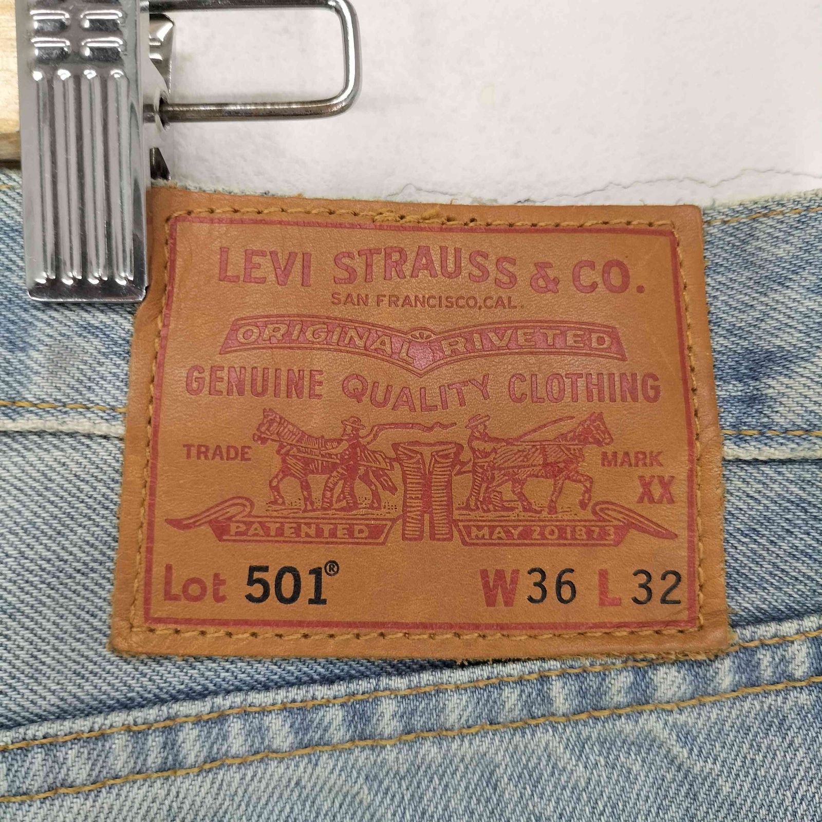 リーバイス　501 W36L32 アメリカ製 リーバイス Levis USA製 ボタン裏5244 ビックE 復刻 501 オリジナル