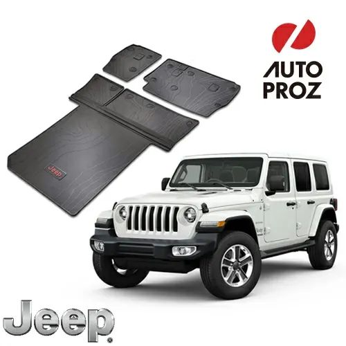 ラゲッジマット トランクマット USジープ/MOPAR 純正品 JEEP JLラングラー レザーシート カーゴトレー カーゴライナー リアシートバックプロテクター付