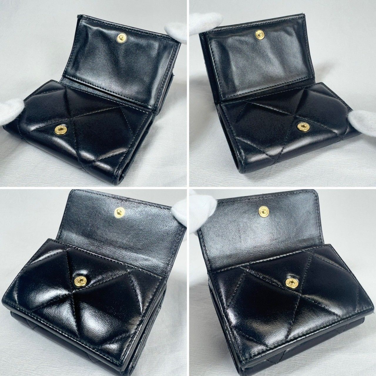 美品・近年モデル】CHANEL シャネル19 ディズヌフ スモール 三つ折り