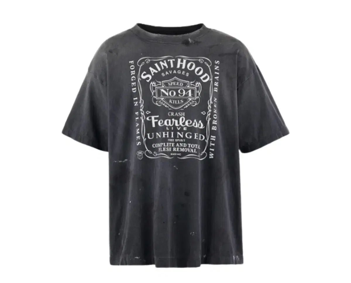 ネイバーフッド x セントルイス FEAHLESS Tシャツ ブラック - 25SS