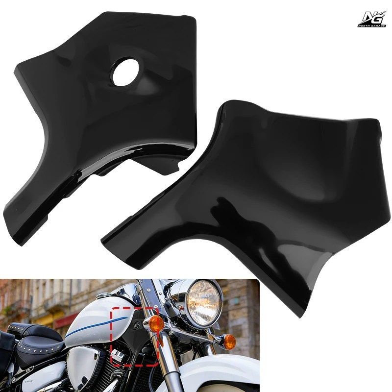 ABS製モーターサイクルフレームネックカバー BOULEVARD C50 M50 VL400 VL800 2001-2014 - 17 フロントフォークワイヤーガード