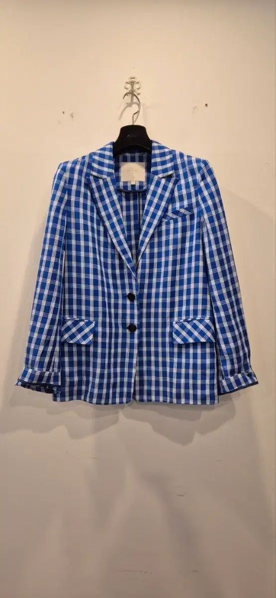 マージュ ブルー CHECK ジャケット