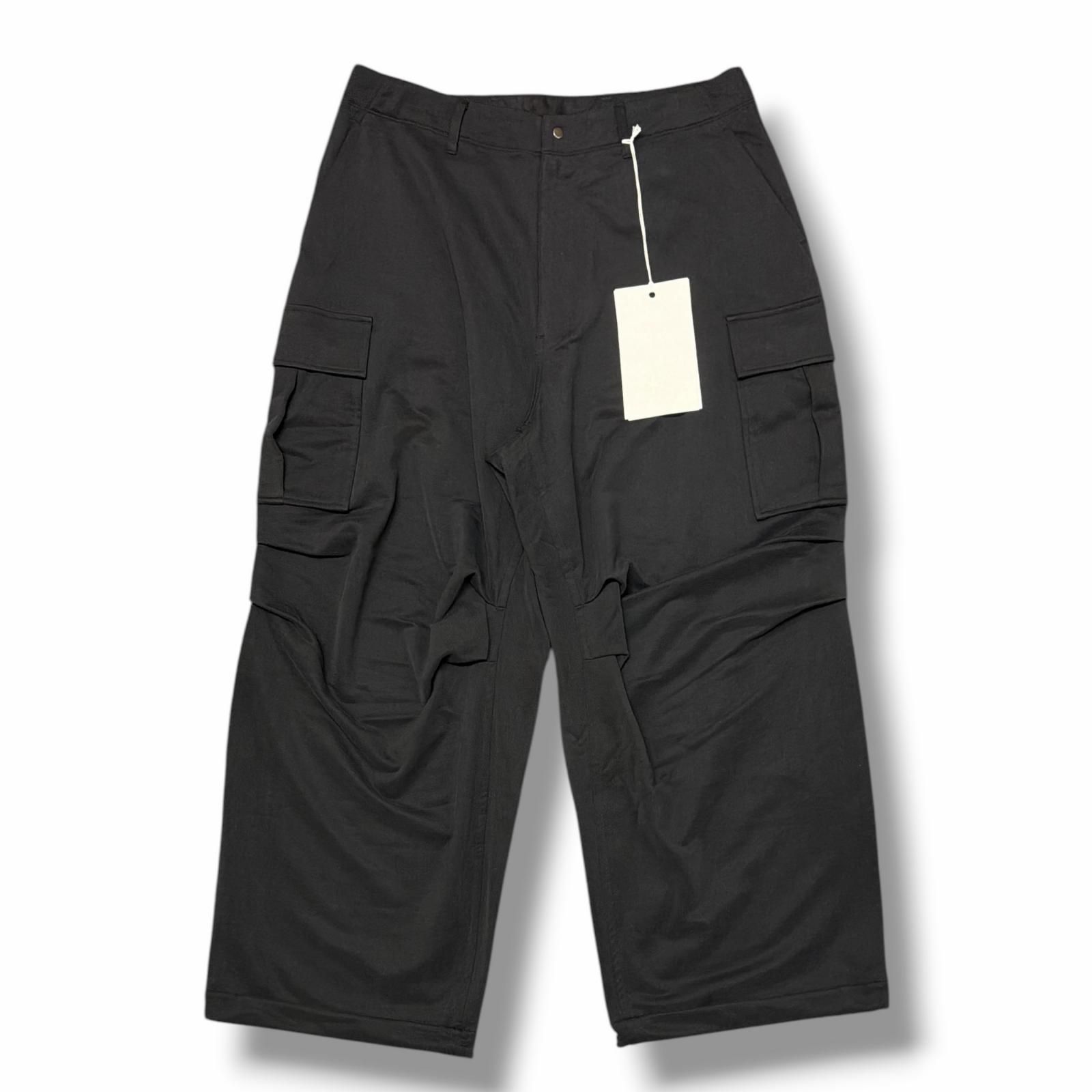 未使用 KANEMASA PHIL. 28G CUPRO OVER CARGO PANTS キュプラオーバーカーゴパンツ イージーパンツ カネマサフィル KM25A-004CU ブラック L （17566M）