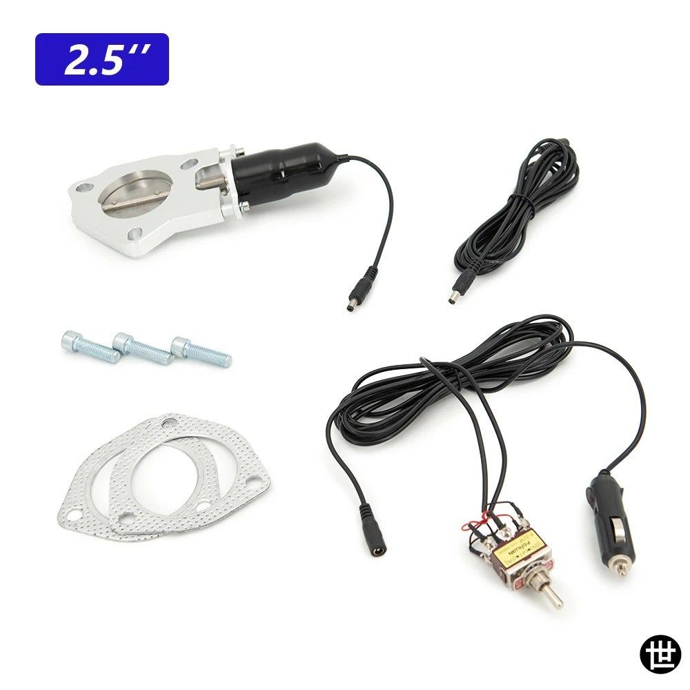 2.5インチ/3.0インチ排気ステンレスヘッダー電動排気カットアウトカットアウトバルブキット手動スイッチ