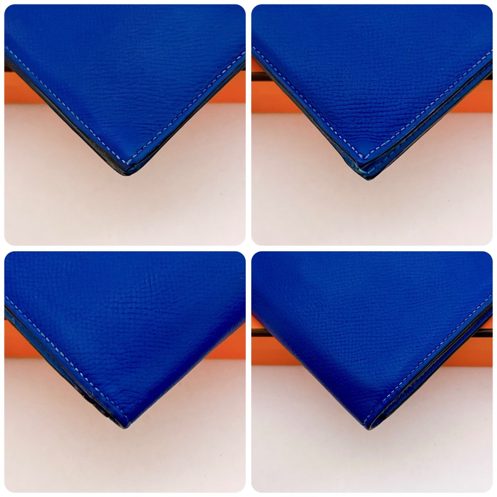 希少カラー Hermès エルメス ベアンスフレ バイカラー シルバー金具 長 