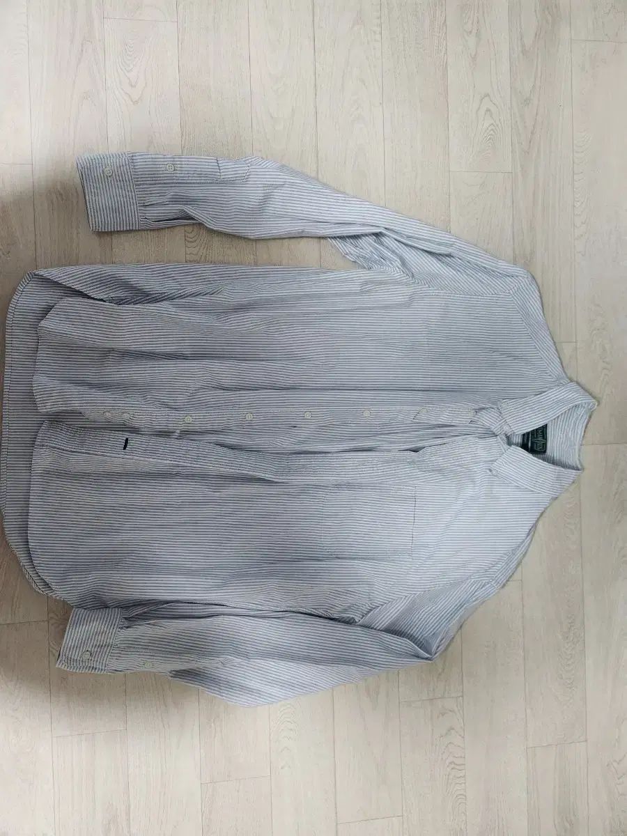 짓먼ヴィンテージ Oxford（オックスフォード) シャツ L ブルー ストライプ