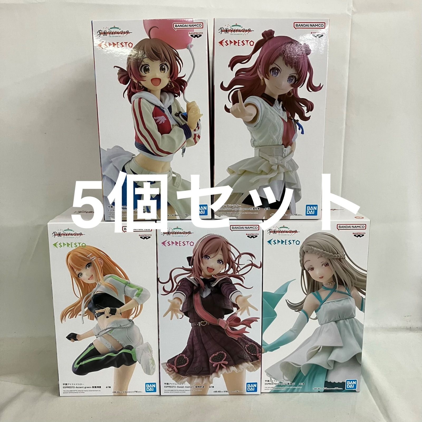 未開封 学園アイドルマスター ESPRESTO 姫崎莉波 他 フィギュア 5個