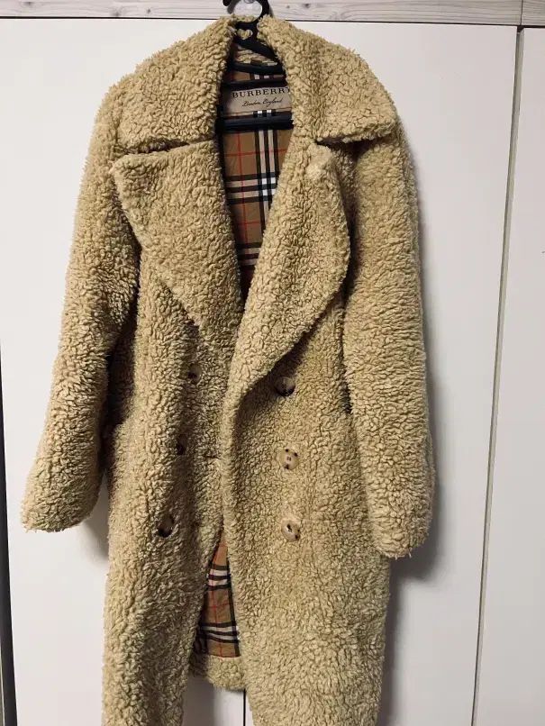 バーバリー正規品 テディベア シェアリング ウールコート