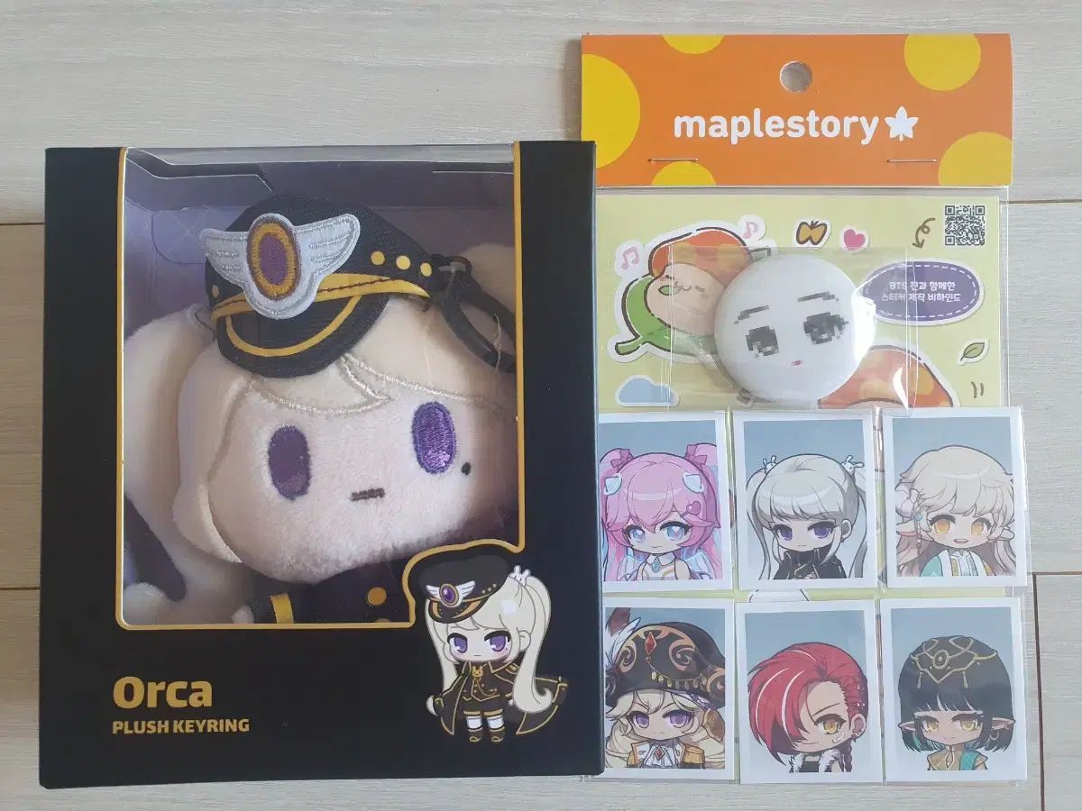 メイプルストーリー 롯데ワールド ポップアップ 証明写真 ステッカー オルカ 未開封 出品