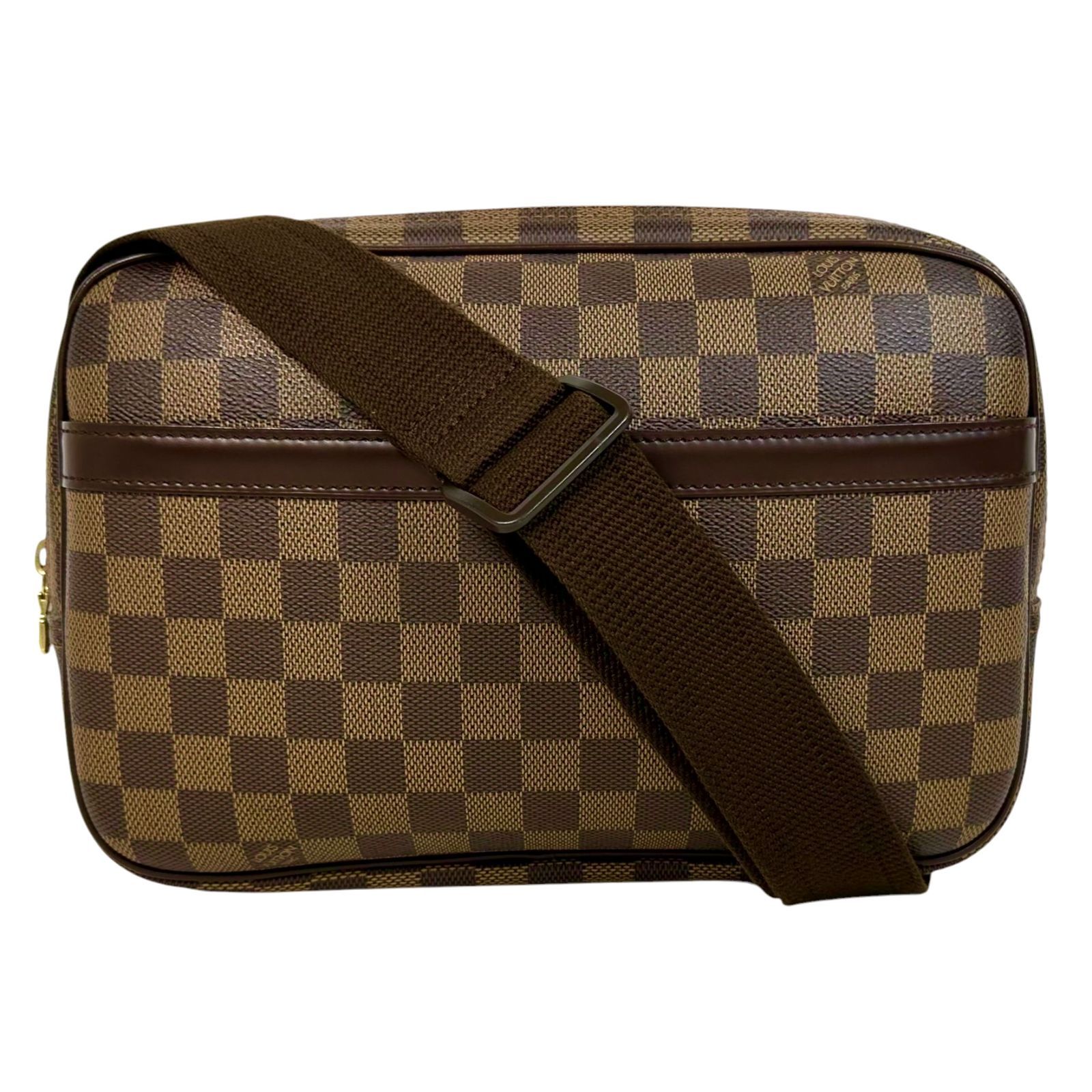 Louis Vuitton】ルイ・ヴィトン リポーターPM N45253 ダミエ エベヌ レディース メンズ ユニセックス カメラバック ブラウン系 ショルダーバック【中古】USED-A 【9304】