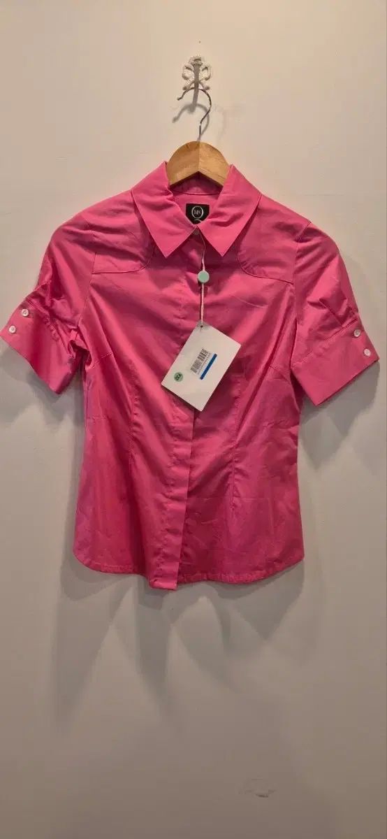 新品 Alexander McQueen アレキサンダー・マックイーン 36サイズ ピンク ストレッチ シャツ