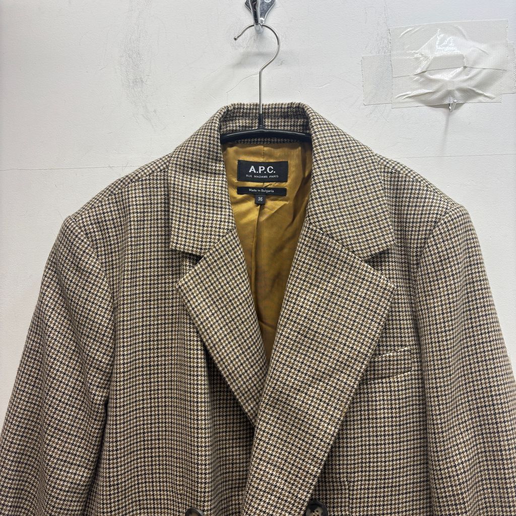 A.P.C アーペーセー CHECK TAILORED JACKET テーラードジャケット