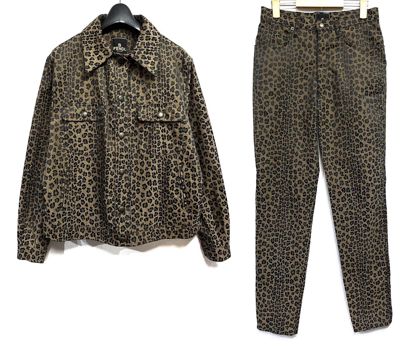90s ヴィンテージ FENDI｜フェンディ レオパード 豹柄 セットアップ