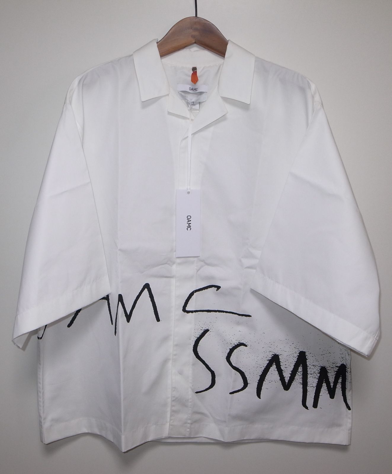 OAMC VACUUM S/S SHIRT white 半袖 シャツ sizeM