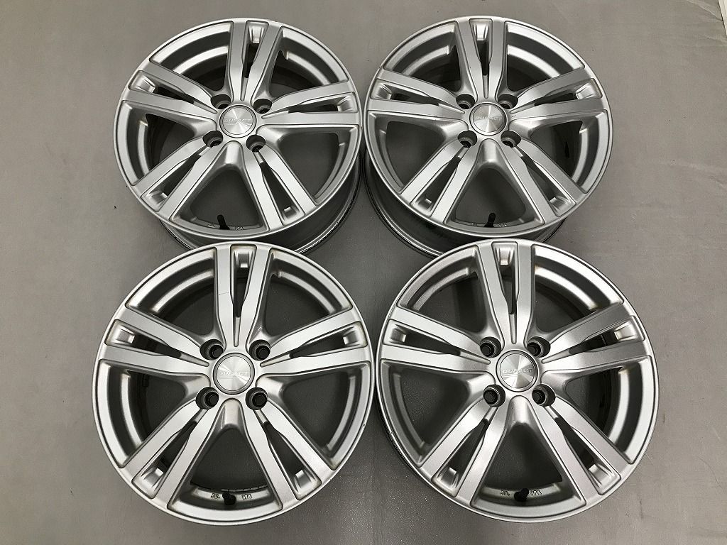 ◎傷少良品 15inc 5.5J +42 100/4H 即納 個人宅OK 4本 検) ヤリス アクア ヴィッツ ノート フィット スイフト ルーミー ソリオ デリカD:2