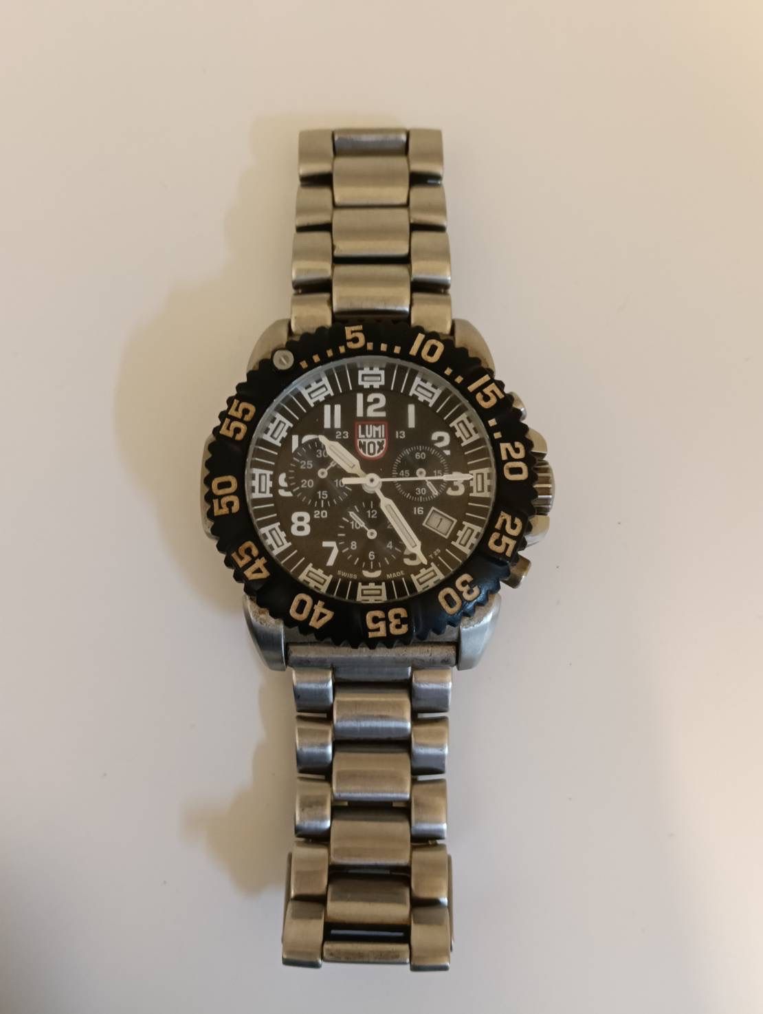 【中古品】LUMINOX ルミノックス 3180 ネイビーシールズ クロノグラフ 腕時計　現状品