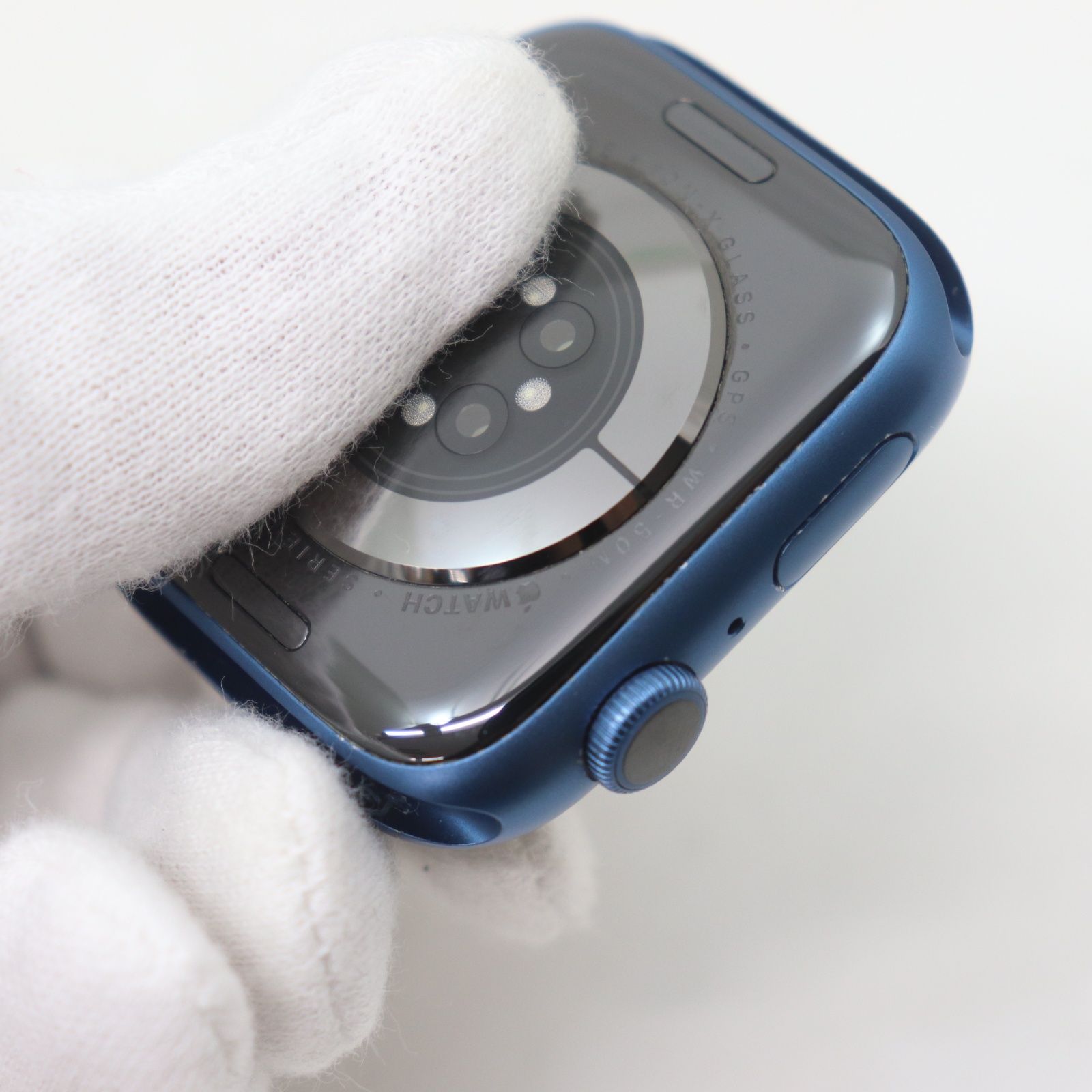 Apple Watch Series 7 45mm ブルー 美品 バッテリー91% - メルカリ