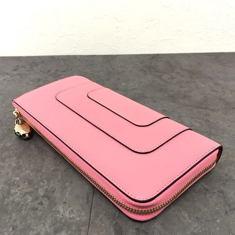 未使用品 BVLGARI 長財布 287778 セルペンティ フォーエバー ピンク 箱