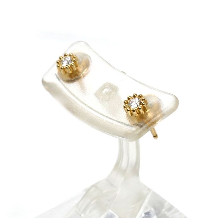 Dior ディオール K18YG イエローゴールド ミミローズ ピアス 