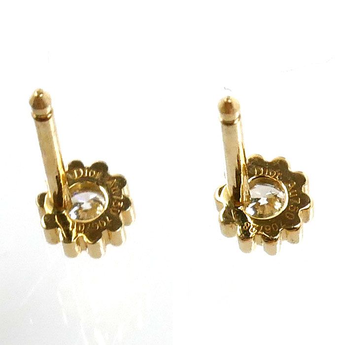 Dior ディオール K18YG イエローゴールド ミミローズ ピアス