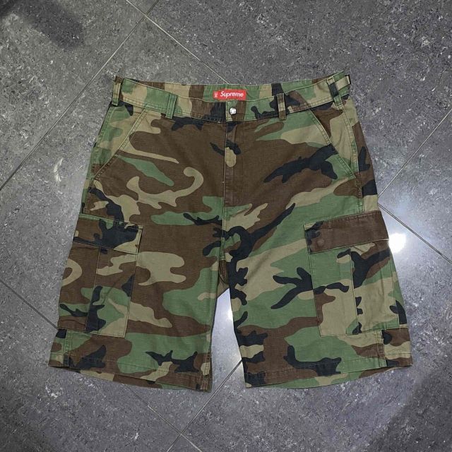 Supreme 26ss Cargo Short Woodland Camo SIZE-34 シュプリーム カーゴ