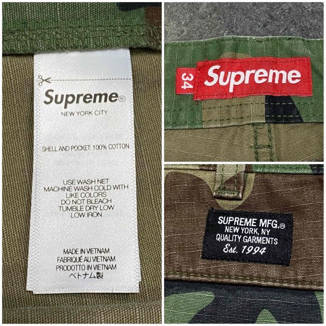 Supreme 26ss Cargo Short Woodland Camo SIZE-34 シュプリーム カーゴ