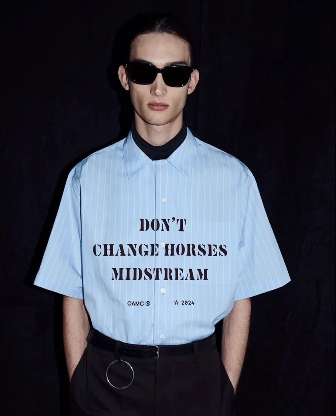 OAMC  SHIRT STRIPES 半袖 シャツ sizeS OAMC KURT SHIRT STRIPES 半袖 シャツ sizeS 24SS