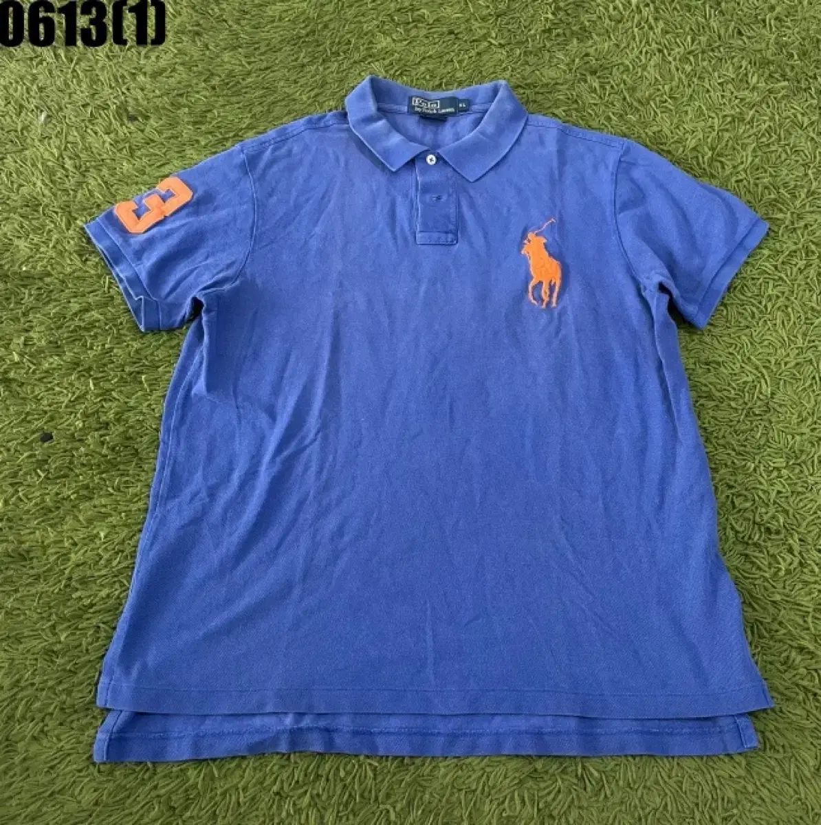 ポロ ラルフ ローレン 半袖Tシャツ ブルー 130 高品質，お買い得 ポロ ラルフローレン ビックポニー 半袖 カラーT