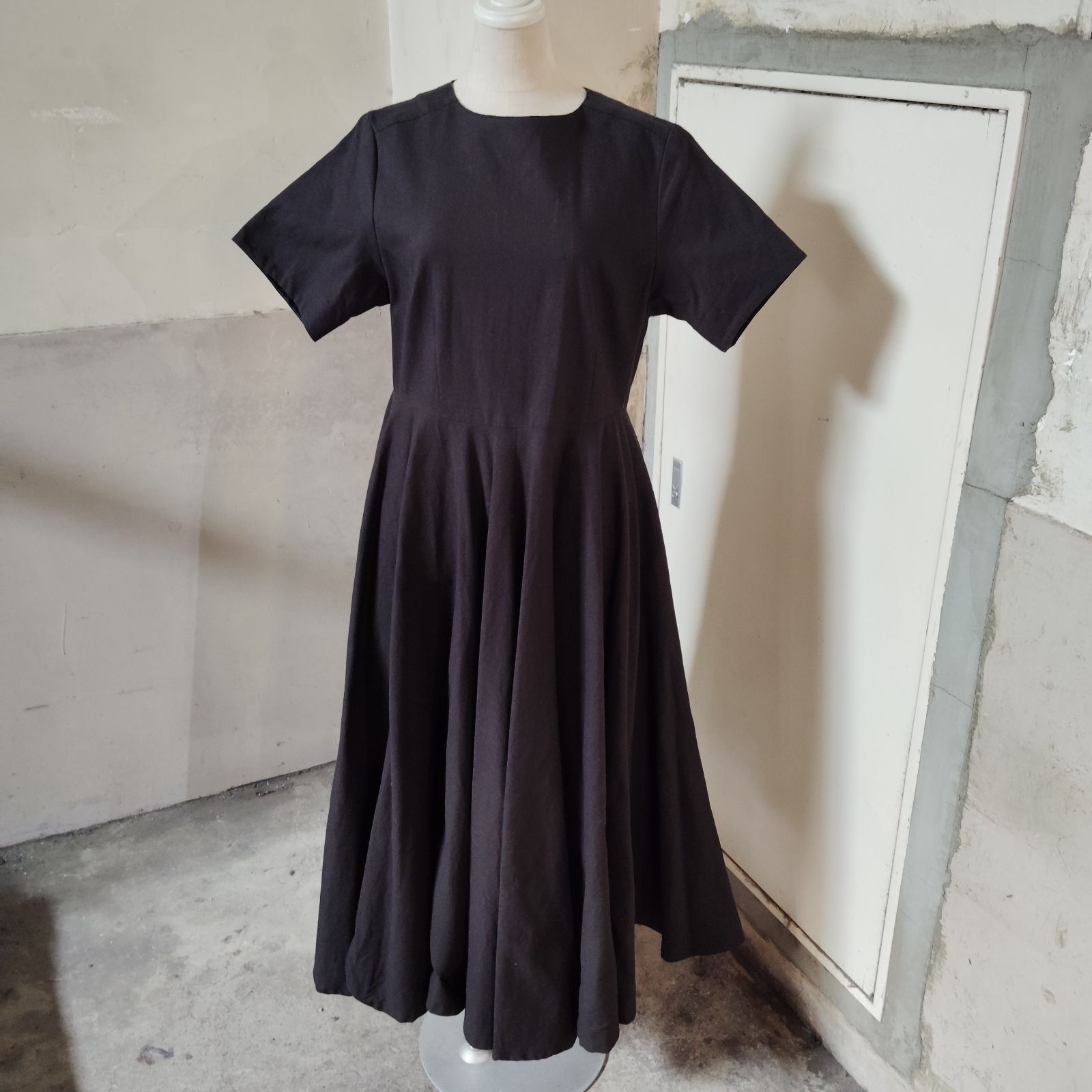 fou fou THE DRESS #00 コットンリネンランデブーワンピース フリル