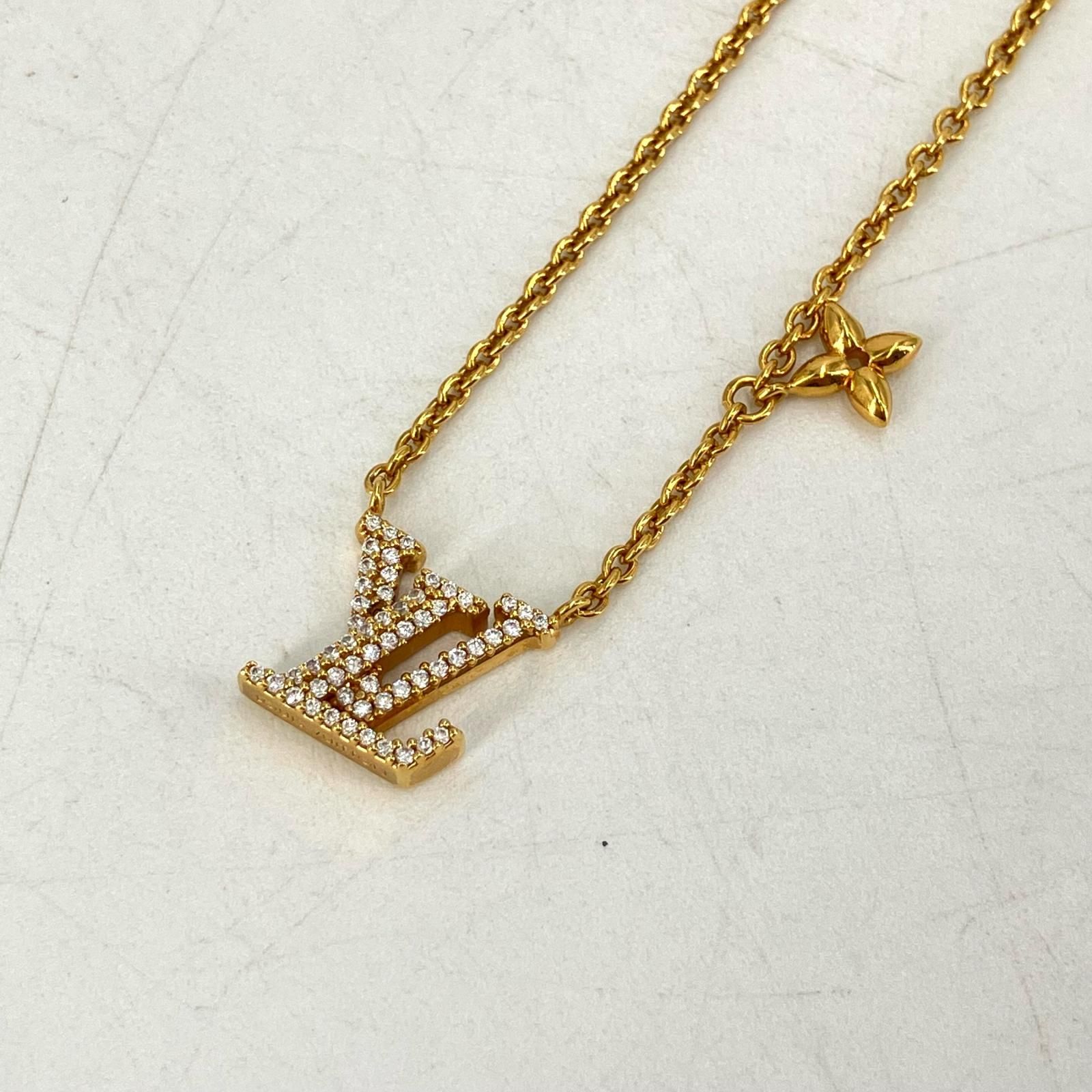 【イオン広店】 中古 LOUIS VUITTON | ルイ・ヴィトン ネックレス ネックレス･LV アイコニック M00596 ゴールド 【135】