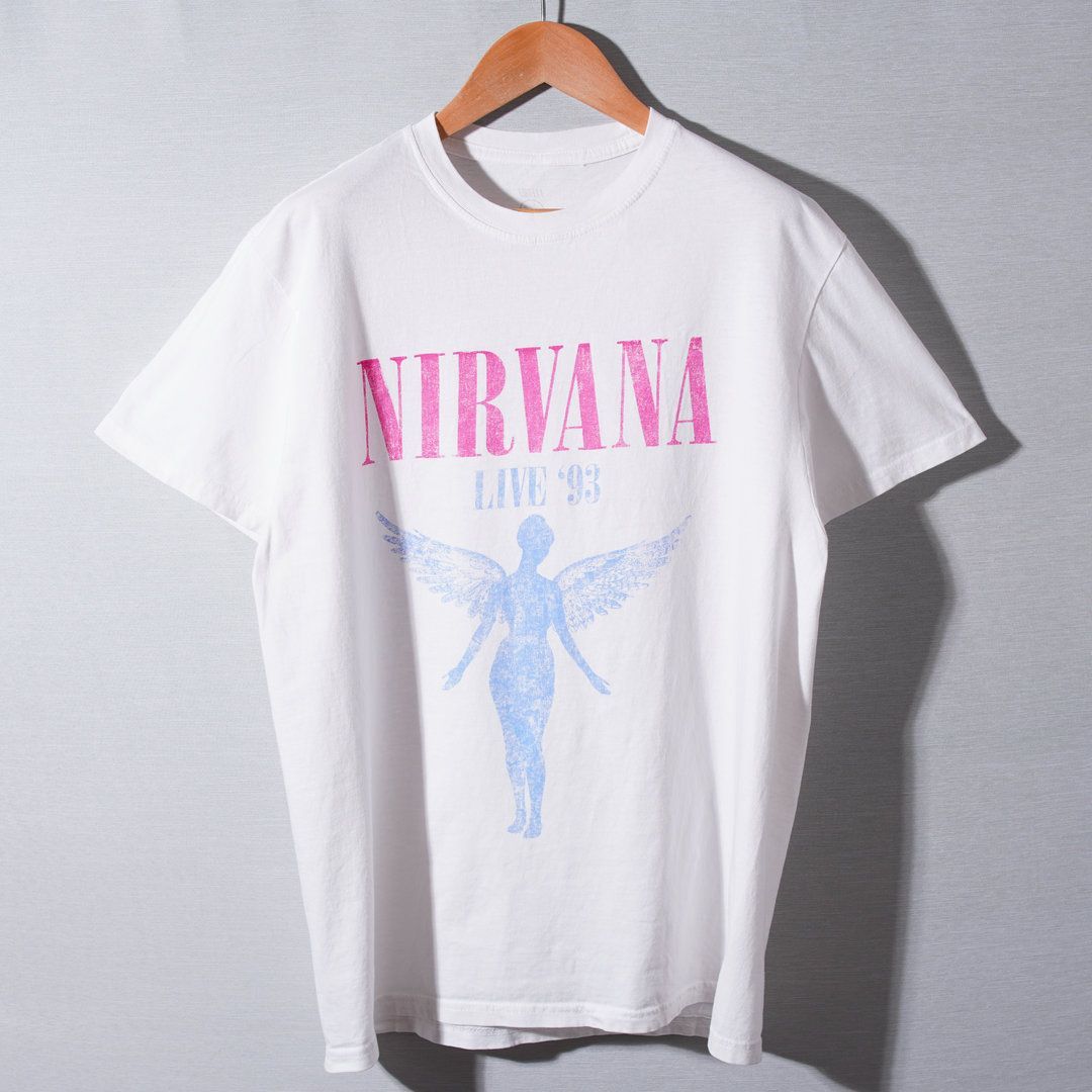 ニルヴァーナ NIRVANA Tシャツ L ホワイト バンT バンドT ロックT