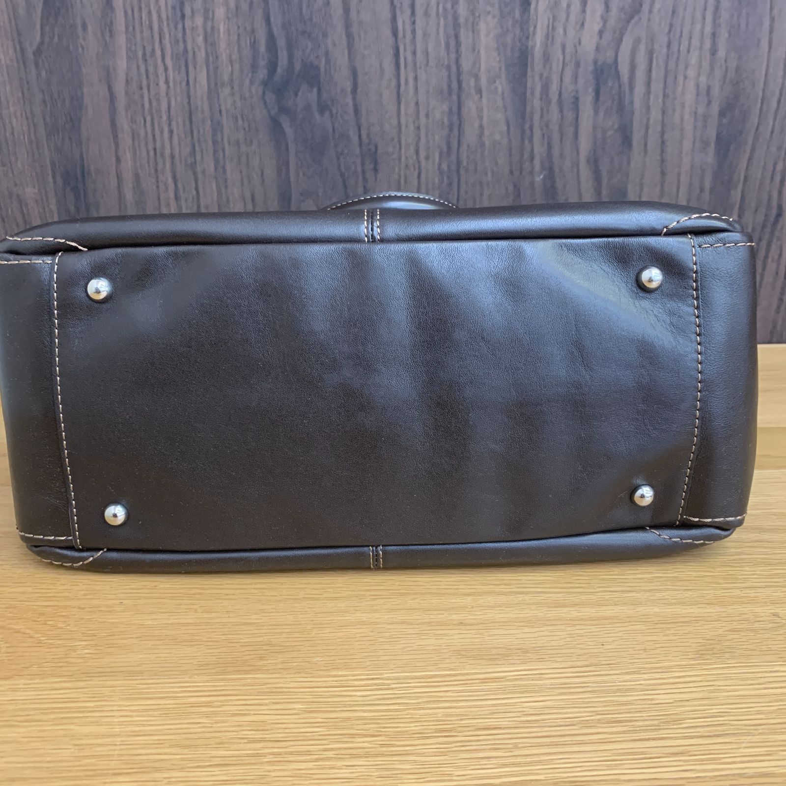 美品】土屋鞄製造所 2WAY レザー ハンドバッグ ダークブラウン 肩掛け 