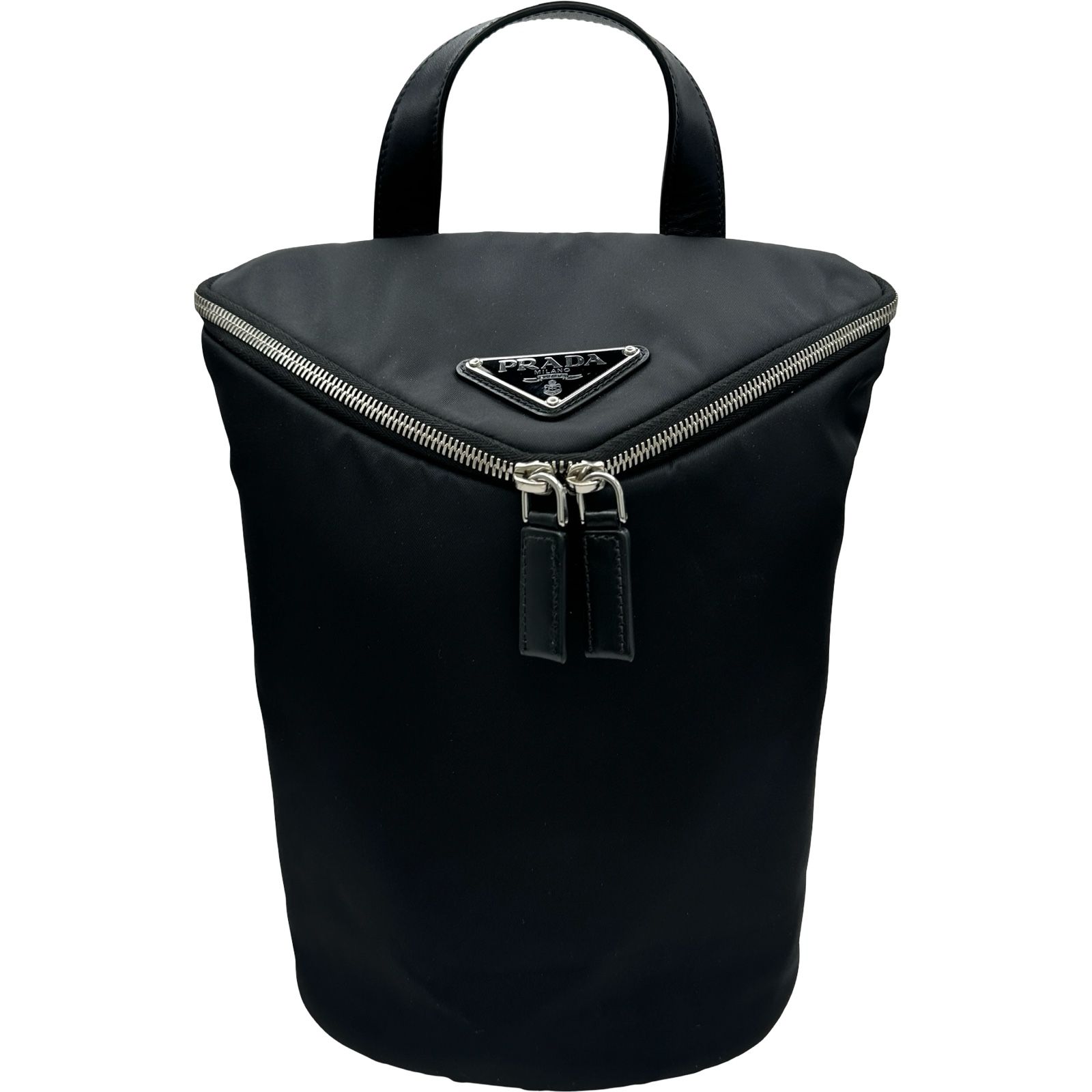 プラダ PRADA トライアングルロゴワンショルダーバッグ 2VZ096 ブラック レザー/ナイロン レディース ショルダーバッグ