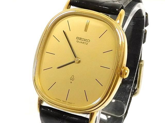 セイコー SEIKO ■ オーバル 14K/SS 7820-5470 メンズ アンティーク 腕時計 ウォッチ クォーツ イエローゴールド K14 □8F 送料無料】セイコー SEIKO □ オーバル 14K/SS 7820-5470 メンズ